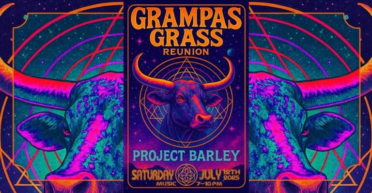The jam band Grampas Grass is reuniting and playing a show at Project Barley on July 12th