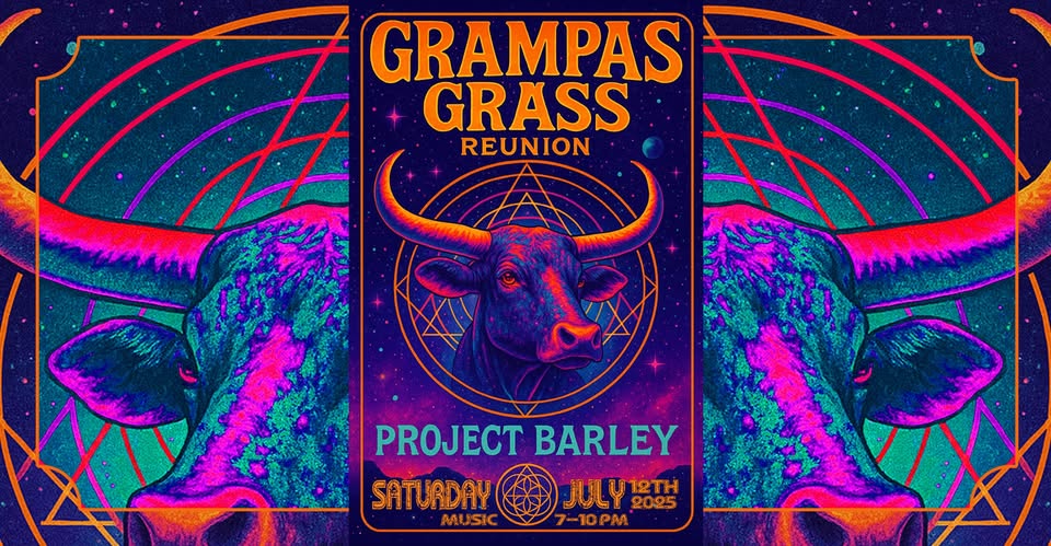 The jam band Grampas Grass is reuniting and playing a show at Project Barley on July 12th
