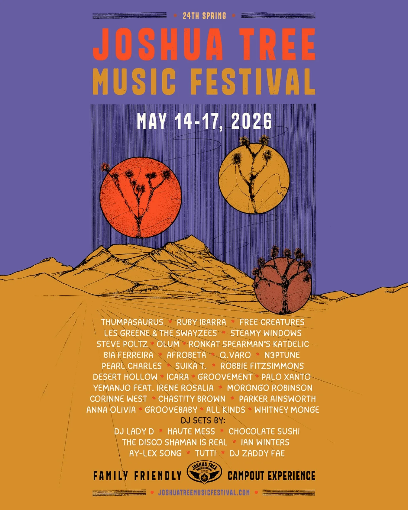 JTMF Spring 2026 lineup poster May 2026