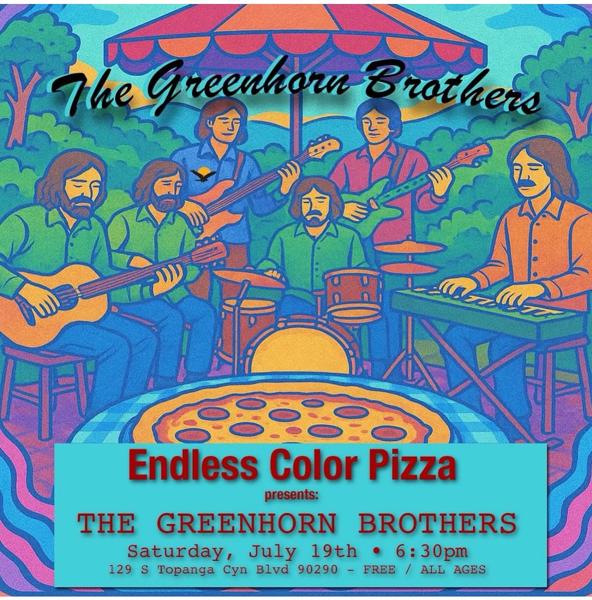 The Greenhorn Brothers live in Topanga Canyon