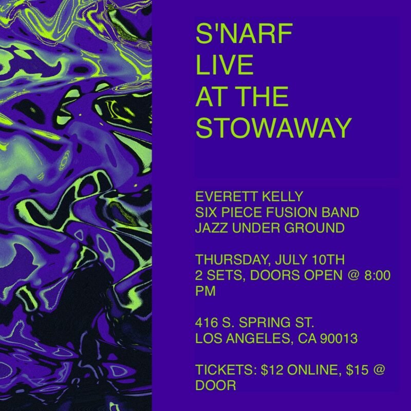 S'narf live at the Stowaway Everett Kelly live jazz sextet