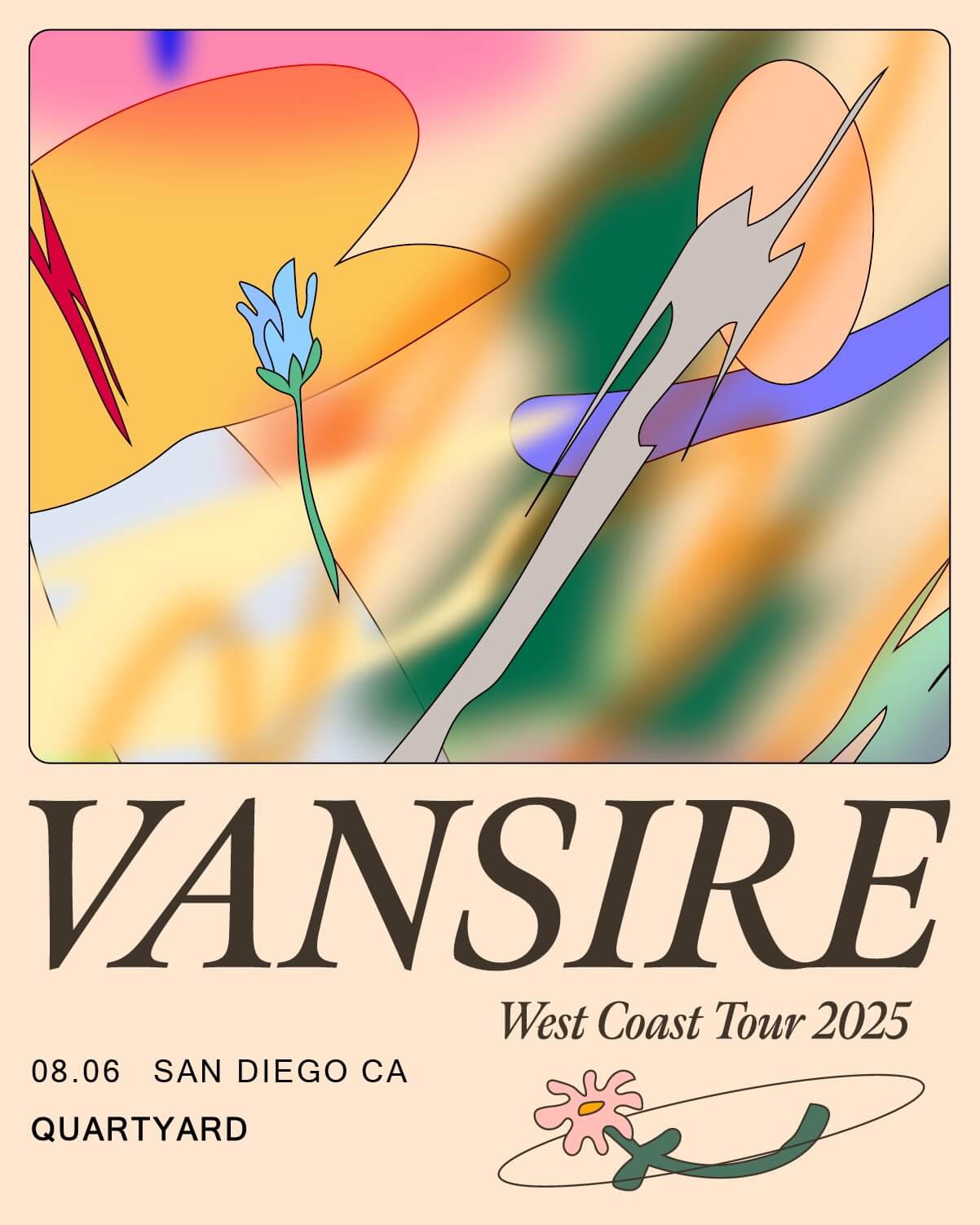 Joy Guerrilla opens for Vansire at the Quartyard in San Diego