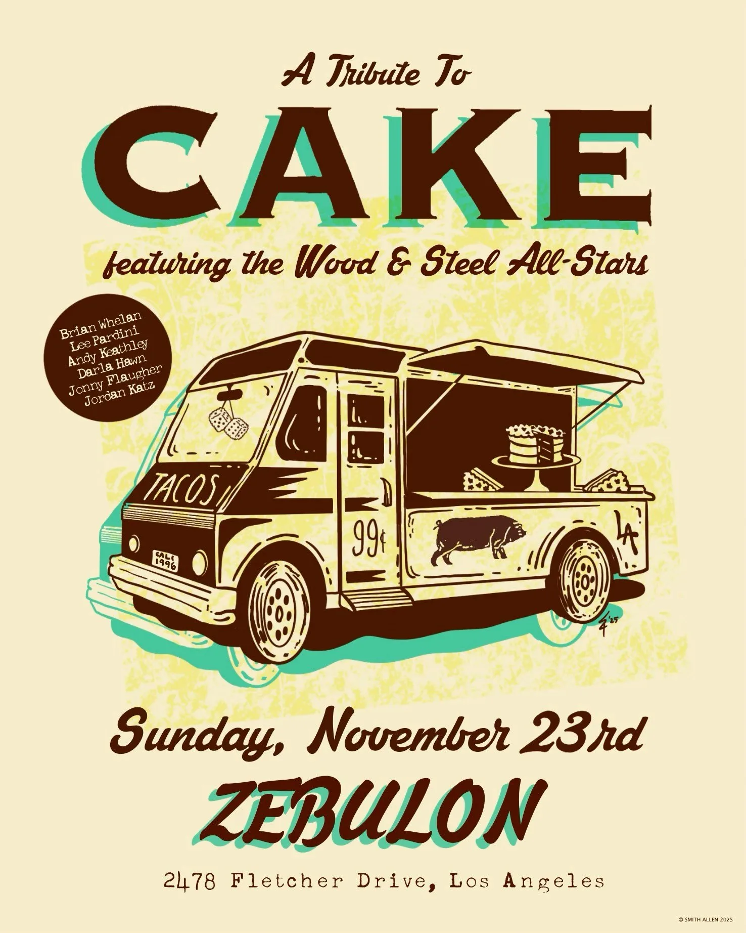 A Tribute to CAKE featuring the Wood & Steel All Stars at Zebulon