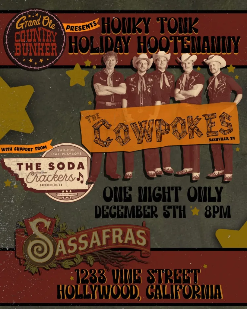 Honky Tonk Holiday Hootenanny: Cowpokes + Soda Crackers