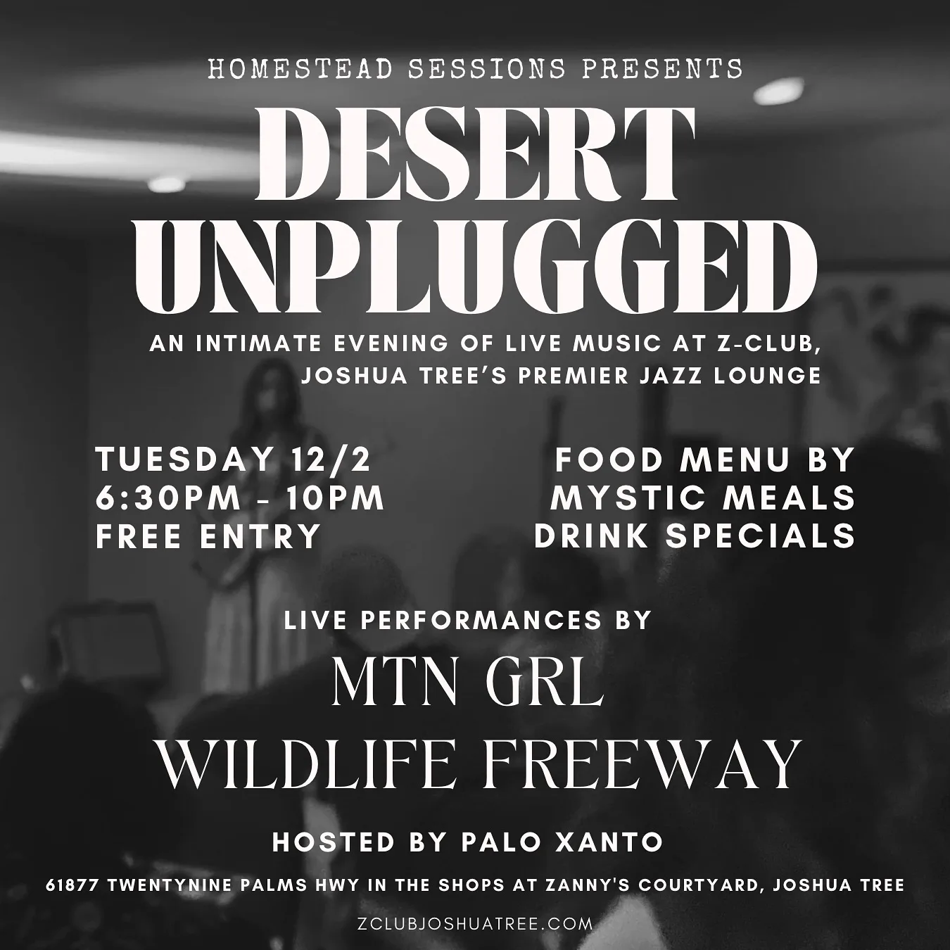 Desert Unplugged with Mtn Grl and Wildlife Freeway