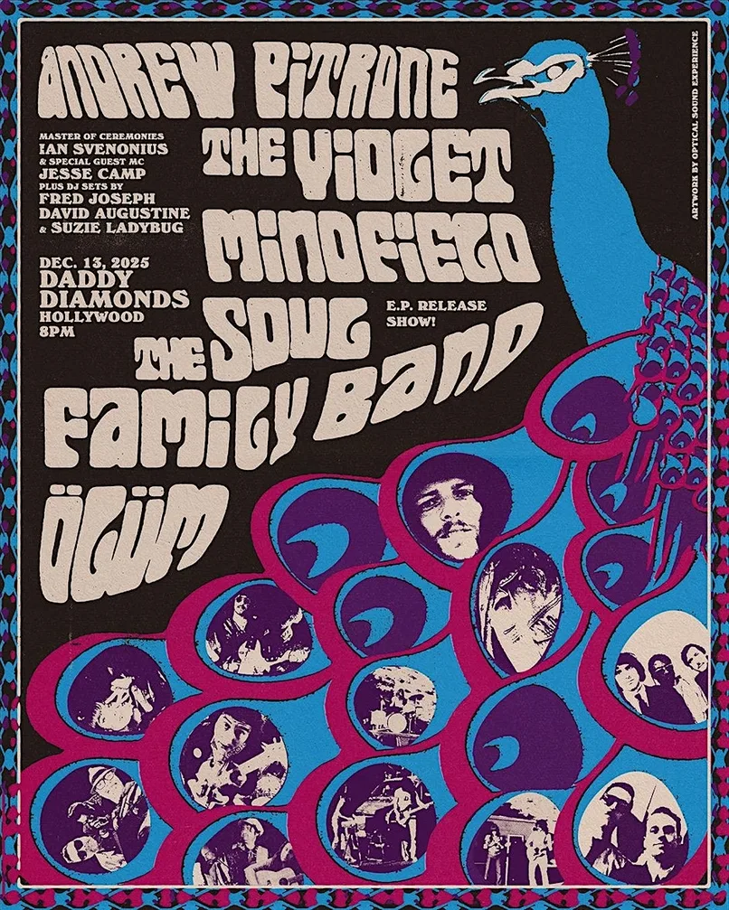 Andrew Pitrone, The Violet Mindfield, The Soul Family Band, & ÖLÜM at Daddy Diamonds