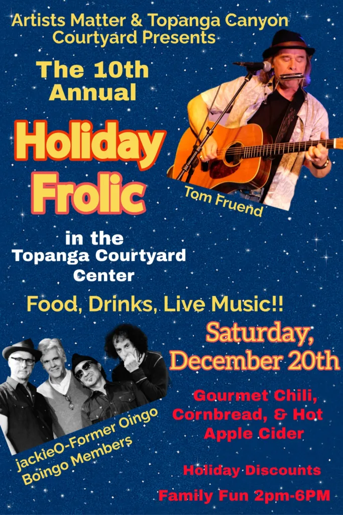 10th Annual Holiday Frolic: Tom Freund & Friends + jackiO