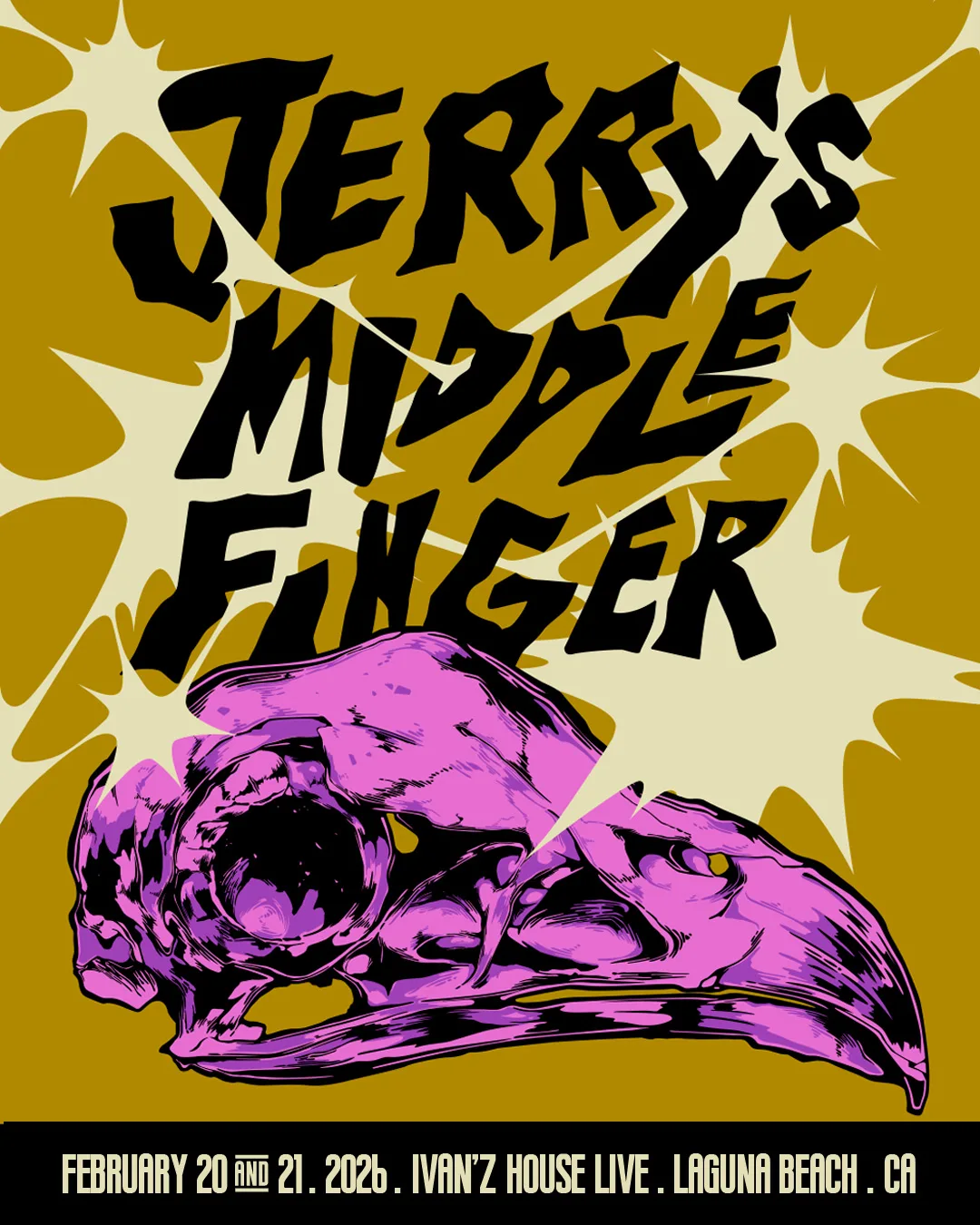 Jerry's Middle Finger plays 2 nights at Ivan'z House Laguna Beach