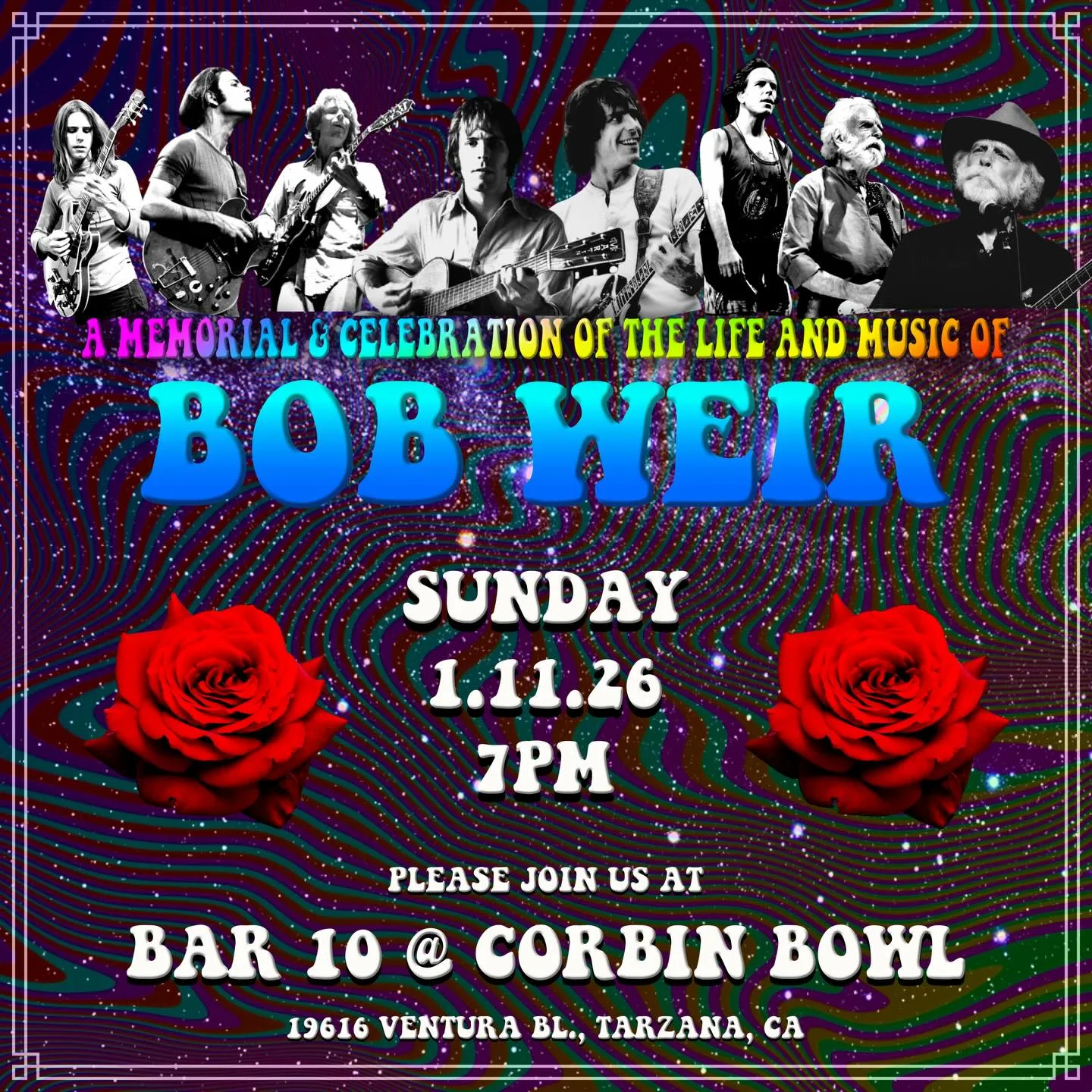 Bob Weir Memorial Celebration 1.11.26