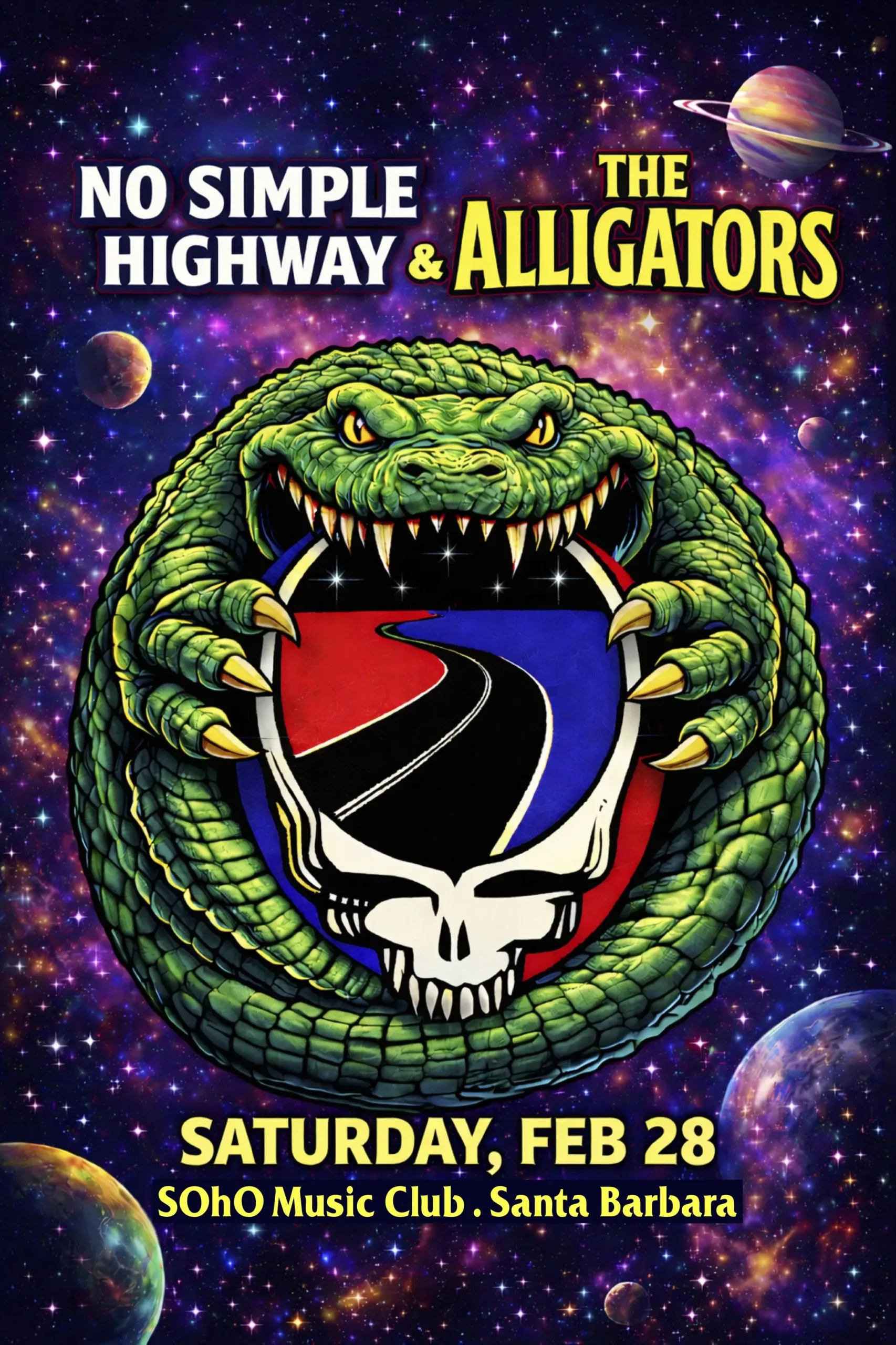 No Simple Highway and The Alligators play SOhO in SB