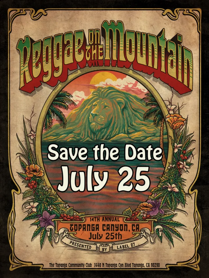 Reggae on the Mountain Topanga 2026 July 25th
