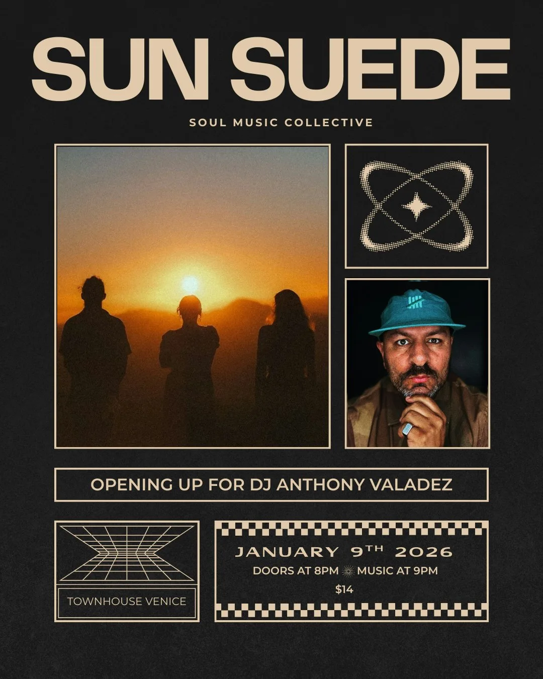 Sun Suede and Anthony Valadez at Venice Townhouse