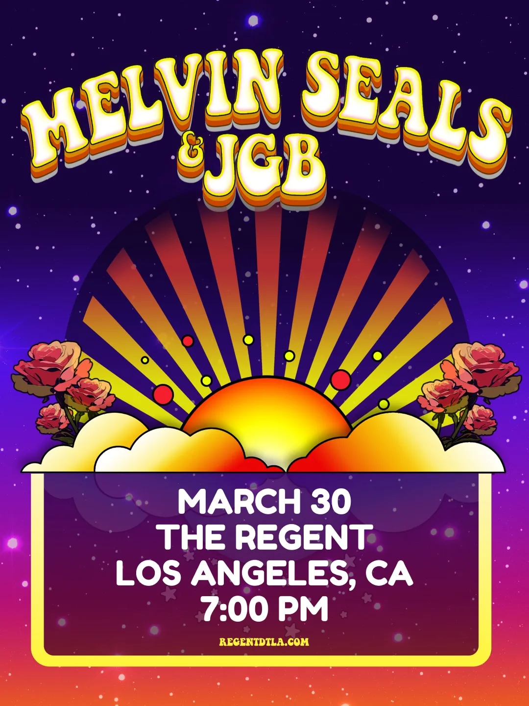 Melvin Seals and JGB with Ashton Slater and Mike Russeck at the Regent DTLA