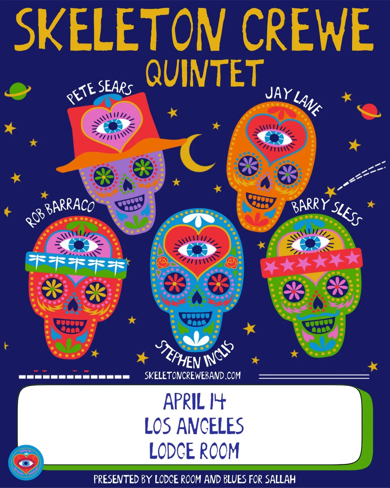 Skeleton Crewe quintet at Lodge Room