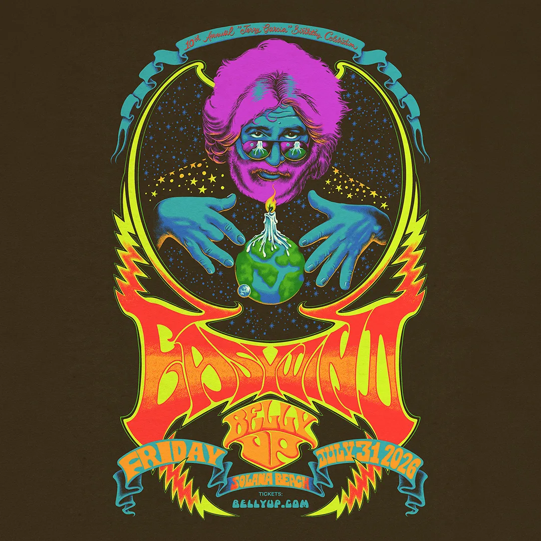 Jerry Garcia birthday celebration at Belly Up featuring Easy Wind