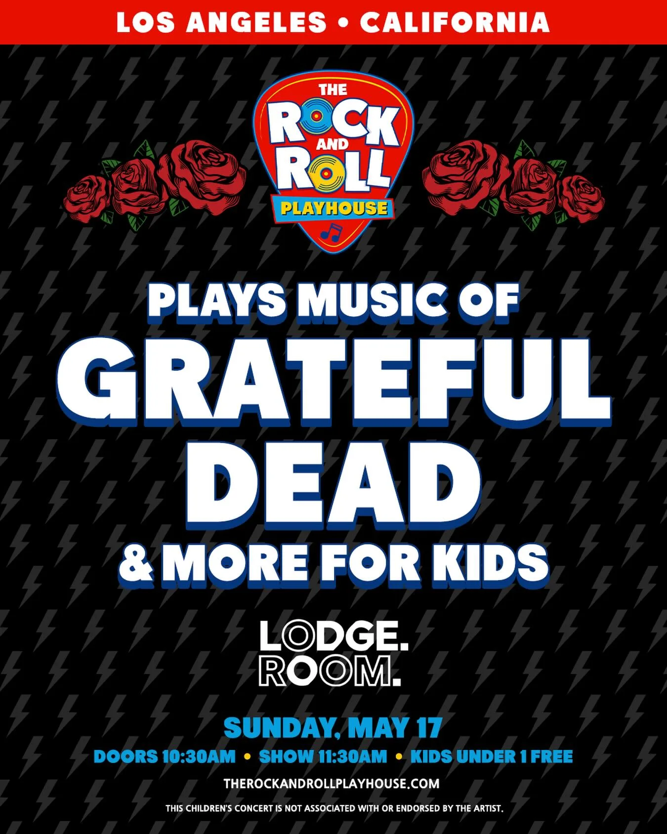 Rock and Roll Playhouse Grateful Dead for Kids at Lodge Room