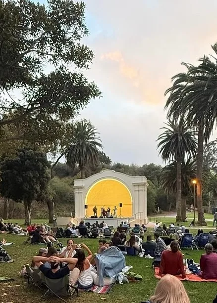 Salty Strings band at the Plaza del Mar Band Shell